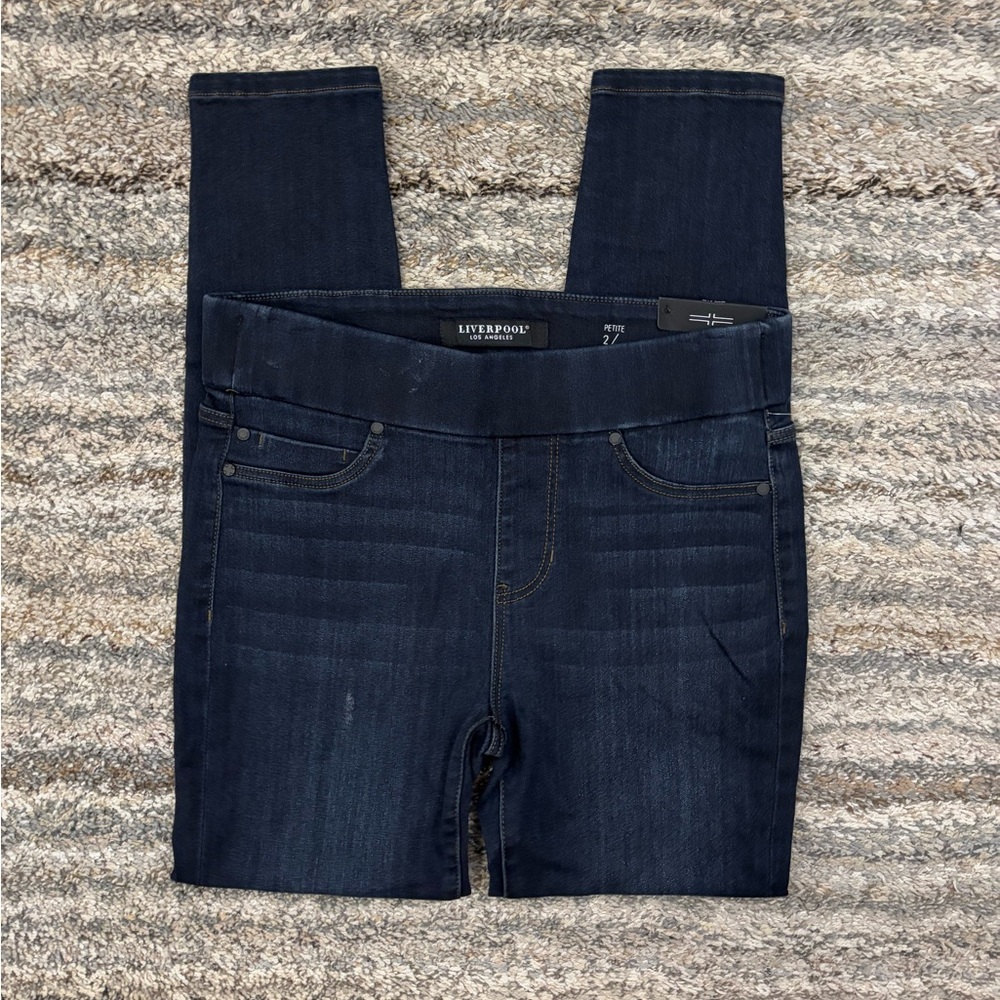 Liverpool Pull-On Ankle Skinny Jeans Sz 2/26P NWT | Liverpool Skinny Jeans NEW- - Picture 2 of 13